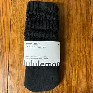 Lululemon slouch socks size medium